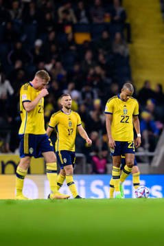 Dejan Kulusevski, Jesper Karlström and Robin Quaison of
