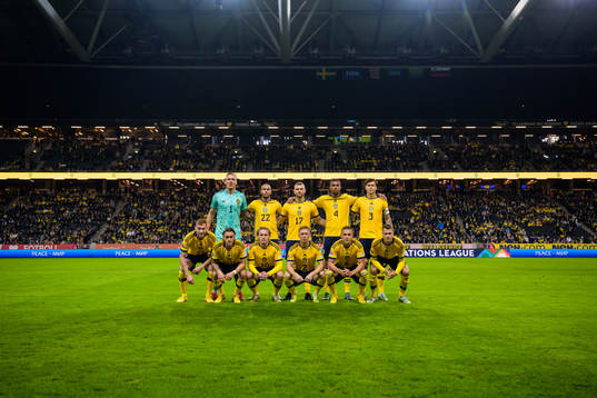 The starting line-up of Sweden