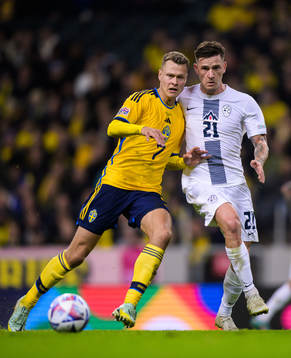Viktor Claesson of Sweden and Benjamin Verbic of Slovenia