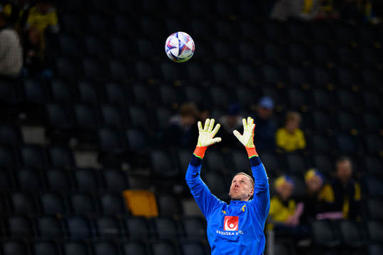goalkeeper Robin Olsen of Sweden