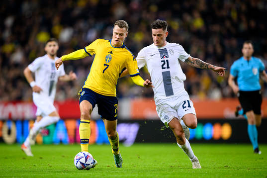 Viktor Claesson of Sweden and Benjamin Verbic of Slovenia