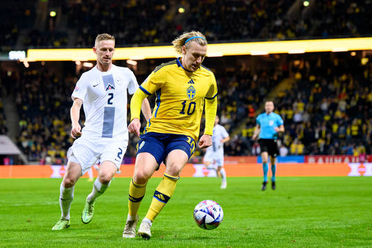 Zan Karnicnik of Slovenia and Emil Forsberg of Sweden