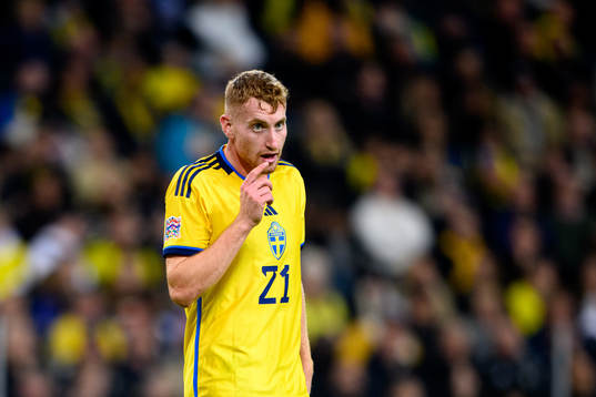 Dejan Kulusevski of Sweden looks dejected