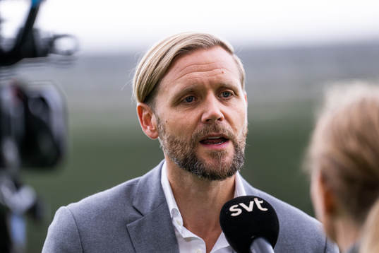 Club Manager Marcus Jodin is interviewed