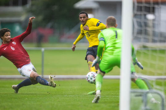 Sveriges Amar Ahmed Fatah gör 1-1