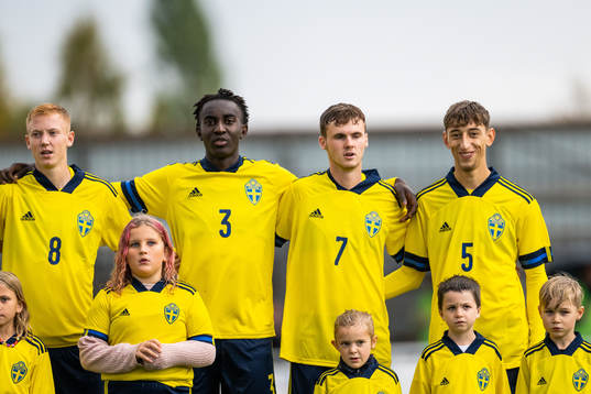 Sveriges Hugo Larsson, Peter Amoran, Williot Swedberg och