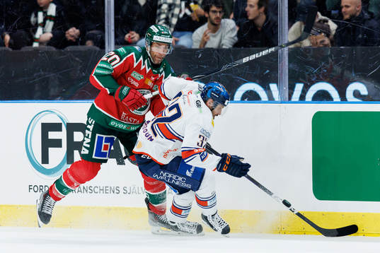 Frölundas Joel Lundqvist och Växjös Lukas Bengtsson