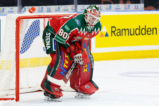 Frölundas målvakt Frederik Dichow