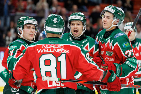 Frölundas Patrik Carlsson jublar