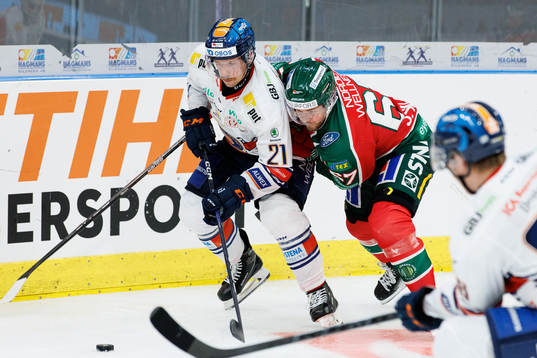 Växjös Brian Cooper och Frölundas Jacob Nilsson