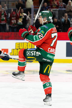 Frölundas Patrik Carlsson jublar