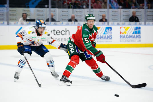 Växjös Jayden Halbgewachs och Frölundas Filip Johansson