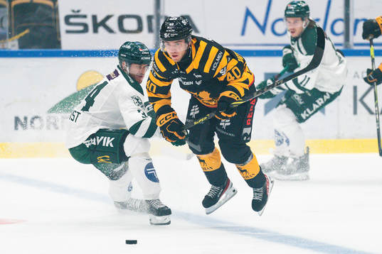 Färjestads Michael Lindqvist och Skellefteås Andreas