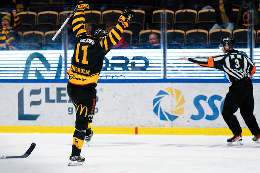 Skellefteås Max Lindholm jublar