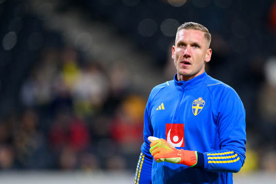 Goalkeeper Robin Olsen of Sweden