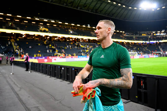 Goalkeeper Robin Olsen of Sweden