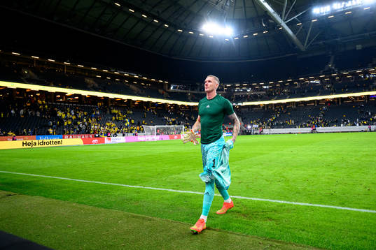Goalkeeper Robin Olsen of Sweden
