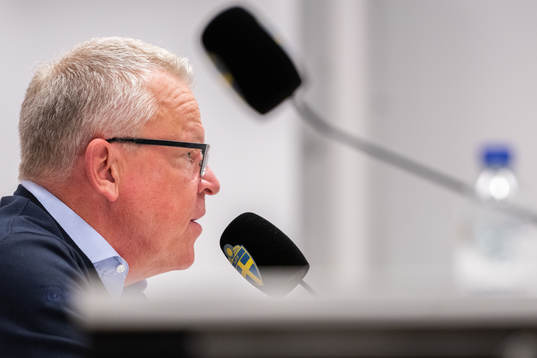 Head coach Janne Andersson of Sweden