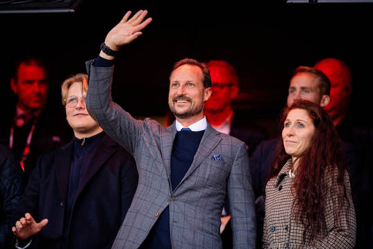 Crown Prince Haakon Magnus of Norway and Lise Klaveness,