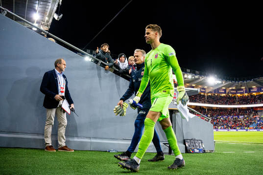 Goalkeeper Ørjan Håskjold Nyland of Norway