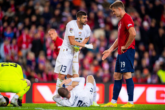 Stefan Mitrovic, Strahinja Pavlovic of Serbia and Alexander