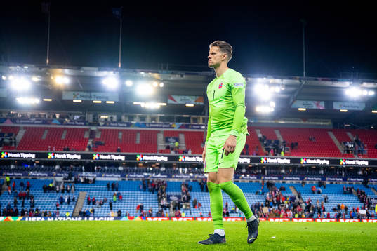 Goalkeeper Ørjan Håskjold Nyland of Norway