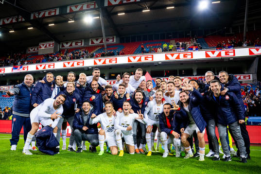 Players of Serbia celebrate
