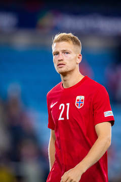 Andreas Hanche-Olsen of Norway looks dejected