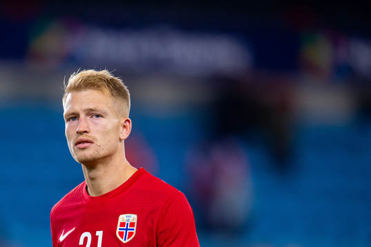 Andreas Hanche-Olsen of Norway looks dejected