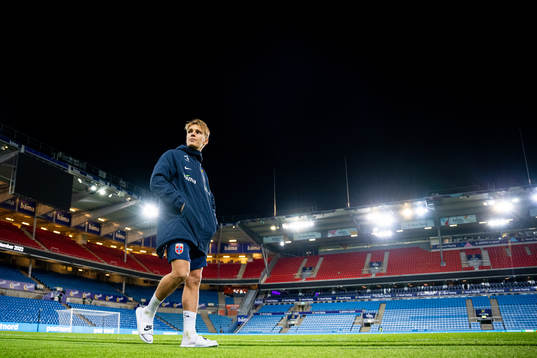 Martin Ødegaard of Norway looks dejected