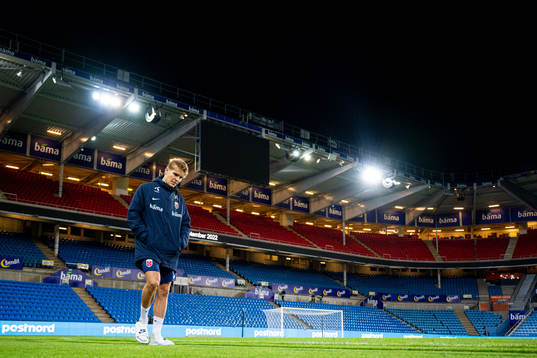 Martin Ødegaard of Norway looks dejected