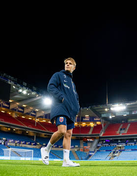 Martin Ødegaard of Norway looks dejected
