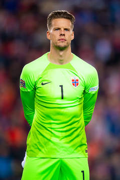 Goalkeeper Ørjan Håskjold Nyland of Norway