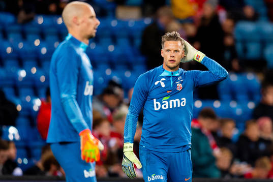 Goalkeeper André Hansen and goalkeeper Ørjan Håskjold