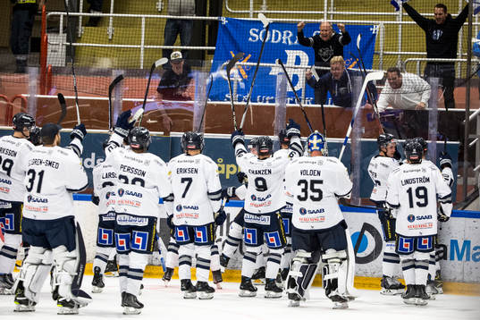 Karlskogas spelarna jublar