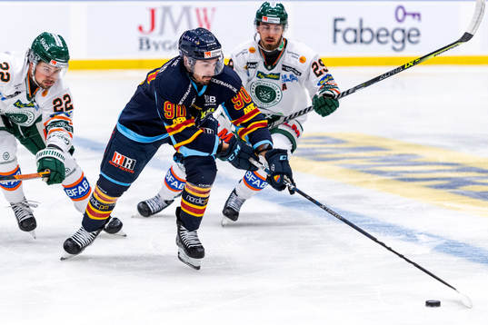 Kristianstads Theodor Pistek och Jack Kopacka mot