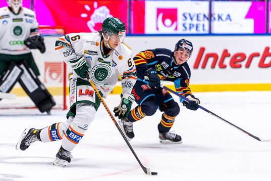 Kristianstads Theo Nordlund och Djurgårdens Noah Östlund