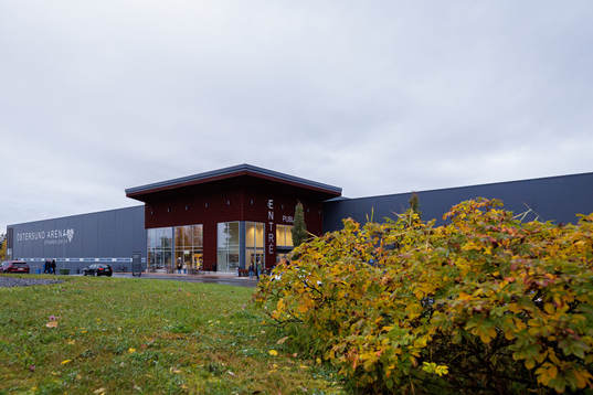 Exteriör vy av Östersunds Arena
