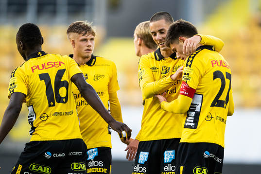 Elfsborgs spelare jublar