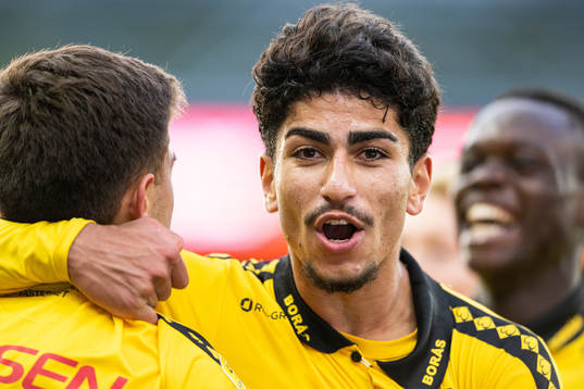 Elfsborgs Ahmed Qasem jublar