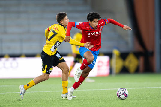 Elfsborgs Besfort Zeneli och Helsingborgs Victor Göransson