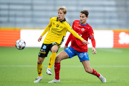 Elfsborgs Carl Mauritzson och Helsingborgs Noah