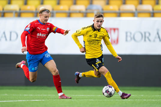 Helsingborgs Elmar Lindkvist och Elfsborgs Jacob Ondrejka