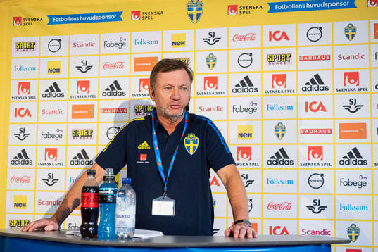 Head coach Peter Gerhardsson of the Swedish women's