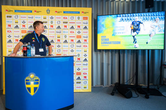 Head coach Peter Gerhardsson of the Swedish women's