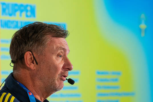Head coach Peter Gerhardsson of the Swedish women's