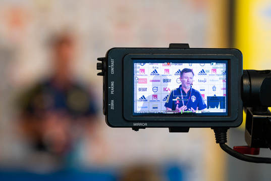 Head coach Peter Gerhardsson of the Swedish women's