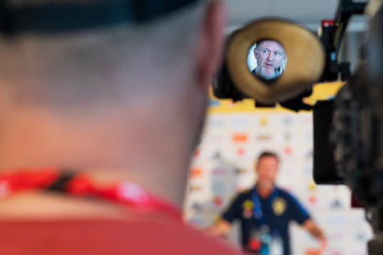 Head coach Peter Gerhardsson of the Swedish women's