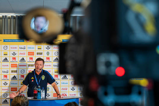 Head coach Peter Gerhardsson of the Swedish women's