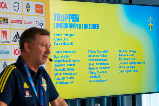 Head coach Peter Gerhardsson of the Swedish women's